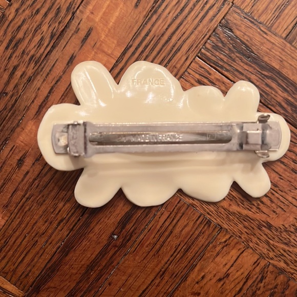 🤩Host Pick😍Vintage 🇫🇷 French flower 🌸 barette - Picture 2 of 5